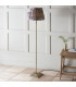 Ashcroft Ribbed Dome Wall Lamp Brushed Aged Brass Plate & Clear Ribbed Glass E14-4