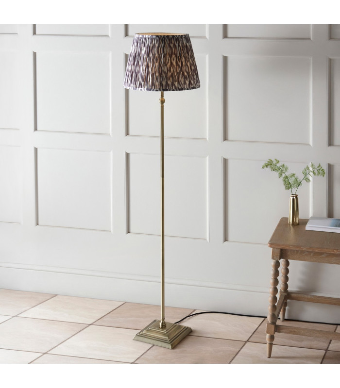 Ashcroft Ribbed Dome Wall Lamp Brushed Aged Brass Plate & Clear Ribbed Glass E14-4