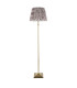 Ashcroft Ribbed Dome Wall Lamp Brushed Aged Brass Plate & Clear Ribbed Glass E14-8
