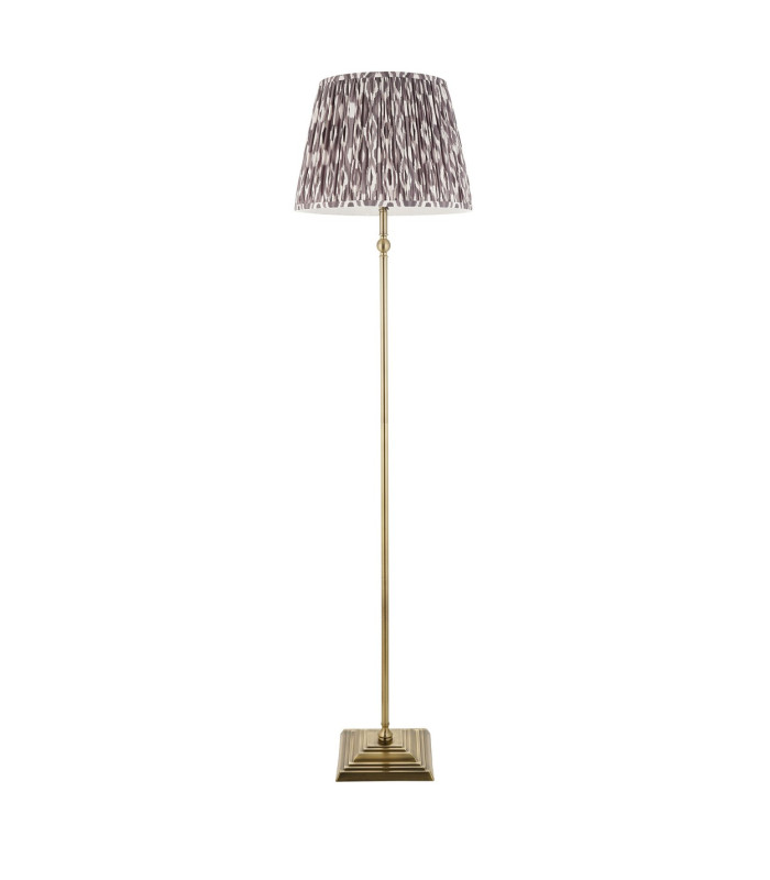 Ashcroft Ribbed Dome Wall Lamp Brushed Aged Brass Plate & Clear Ribbed Glass E14-8