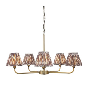 Stamford Dome Wall Lamp Brushed Aged Brass Plate & Clear Ribbed Glass G9-1