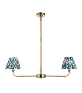 Faro Wall Lamp with Shade White Volakas Marble & Vintage Brass With Natural Linen E14-1