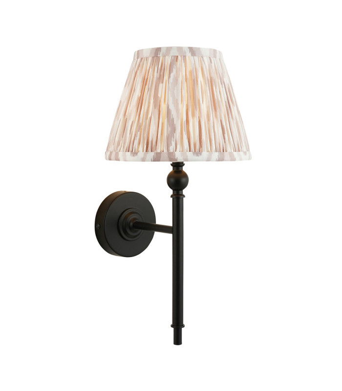 Travi Slim Pendant Ceiling Light Natural Travertine Vintage Brass & Clear Glass E27-1