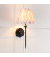 Travi Slim Pendant Ceiling Light Natural Travertine Vintage Brass & Clear Glass E27-2