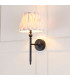 Travi Slim Pendant Ceiling Light Natural Travertine Vintage Brass & Clear Glass E27-4