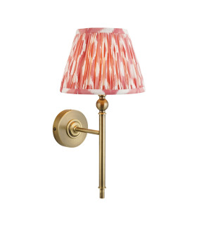 Travi Slim Pendant Ceiling Light Dark Brown Emperador Marble Vintage Brass & Clear Glass E27-1