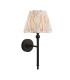 Travi Slim Pendant Ceiling Light Natural Travertine Vintage Brass & Clear Glass E27-7