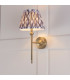 Travi Wall Lamp White Volakas Marble Vintage Brass & Clear Glass E14-4