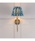 Travi Slim Pendant Ceiling Light White Volakas Marble Vintage Brass & Clear Glass E27-3