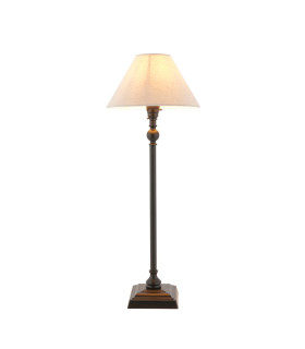 Travi Wall Lamp Natural Travertine Vintage Brass & Clear Glass E14-1
