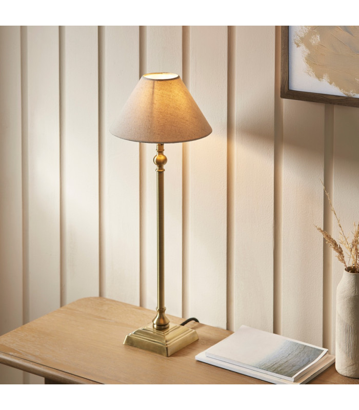Travi Wall Lamp Dark Brown Emperador Marble Vintage Brass & Clear Glass E14-3