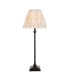 Travi Ribbed Slim Pendant Ceiling Light Natural Travertine Vintage Brass & Clear Ribbed Glass E27-1