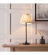 Travi Ribbed Slim Pendant Ceiling Light Natural Travertine Vintage Brass & Clear Ribbed Glass E27-2