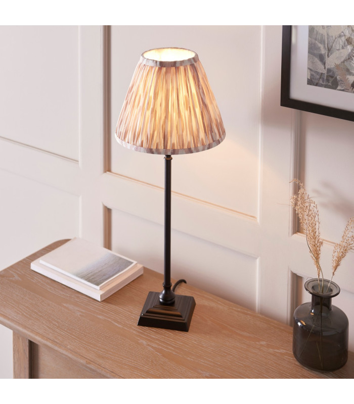 Travi Ribbed Slim Pendant Ceiling Light Natural Travertine Vintage Brass & Clear Ribbed Glass E27-4