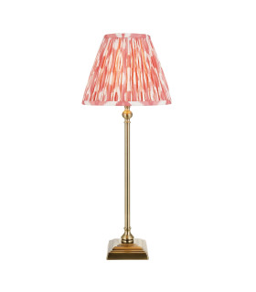 Travi Ribbed Slim Pendant Ceiling Light Dark Brown Emperador Marble Vintage Brass & Clear Ribbed Glass E27-1