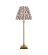 Travi Ribbed Wall Lamp White Volakas Marble Vintage Brass & Clear Ribbed Glass E14-1