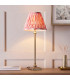 Travi Ribbed Slim Pendant Ceiling Light Dark Brown Emperador Marble Vintage Brass & Clear Ribbed Glass E27-3