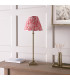 Travi Ribbed Slim Pendant Ceiling Light Dark Brown Emperador Marble Vintage Brass & Clear Ribbed Glass E27-5
