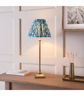 Travi Ribbed Slim Pendant Ceiling Light White Volakas Marble Vintage Brass & Clear Ribbed Glass E27-2