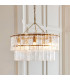 Eltham Clear Glass Pendant Light with Brushed Aged Brass With Black Braided Cable Orchid B22-3