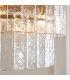Eltham Clear Glass Pendant Light with Brushed Aged Brass With Black Braided Cable Orchid B22-5