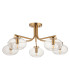 Rise Vintage Brass Finish Table Lamp with Pearl Grey Fabric Ikat Shade 16cm E14-8