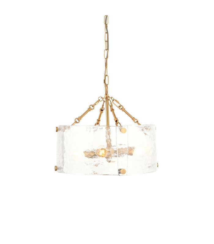Rise Vintage Brass Finish Table Lamp with Vintage White Fabric Ivy Shade 16cm E14-1