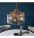 Rise Vintage Brass Finish Table Lamp with Vintage White Fabric Ivy Shade 16cm E14-4