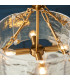 Rise Vintage Brass Finish Table Lamp with Vintage White Fabric Ivy Shade 16cm E14-5
