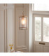 Eltham Clear Glass Pendant Light with Brushed Aged Brass With Natural Braided Cable Carnation B22-2