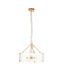 Rise Antique Bronze Plate Table Lamp with Vintage White Fabric Ivy Shade 16cm E14-7
