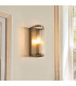 Eltham Clear Glass Pendant Light with Brushed Aged Brass With Natural Braided Cable Orchid B22-2
