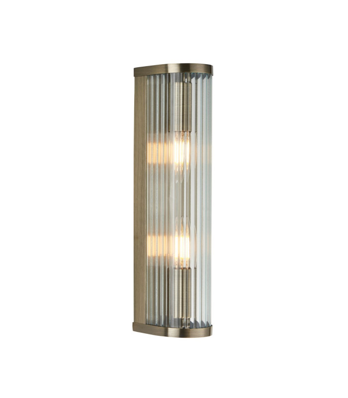 Eltham Clear Glass Pendant Light with Brushed Aged Brass With Natural Braided Cable Camellia B22-1