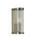 Eltham Clear Glass Pendant Light with Brushed Aged Brass With Natural Braided Cable Orchid B22-7