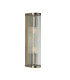 Eltham Clear Glass Pendant Light with Brushed Aged Brass With Natural Braided Cable Camellia B22-8