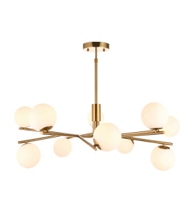 Rise Vintage Brass Finish Table Lamp with Neutral Print Fabric Ikat Shade 16cm E14-1