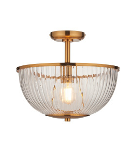 Grosseto Multi Arm Pendant Ceiling Light Satin Brass Plate & Gloss White Glass 10x G9-1