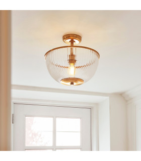 Grosseto Multi Arm Pendant Ceiling Light Satin Brass Plate & Gloss White Glass 10x G9-2