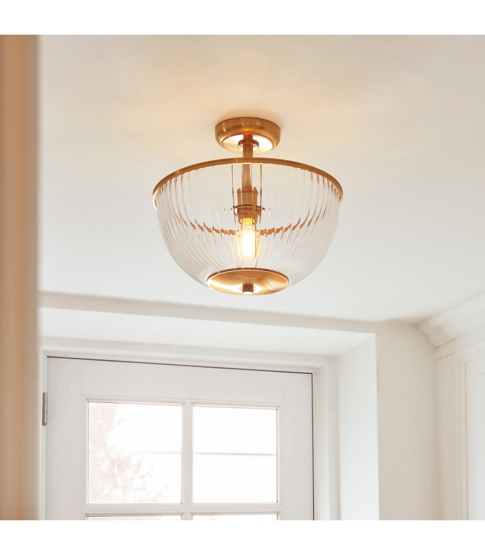 Grosseto Multi Arm Pendant Ceiling Light Satin Brass Plate & Gloss White Glass 10x G9-2