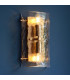 Ascoli Wall Lamp Antique Brass Plate & Clear Cut Glass 2x E14-5