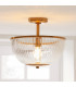 Grosseto Multi Arm Pendant Ceiling Light Satin Brass Plate & Gloss White Glass 10x G9-3