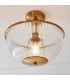 Grosseto Multi Arm Pendant Ceiling Light Satin Brass Plate & Gloss White Glass 10x G9-5