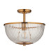 Grosseto Multi Arm Pendant Ceiling Light Satin Brass Plate & Gloss White Glass 10x G9-9