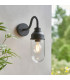Bellora Glass Floor Lamp Bright Nickel Plate & Clear Glass E27-2