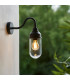 Bellora Glass Floor Lamp Bright Nickel Plate & Clear Glass E27-3