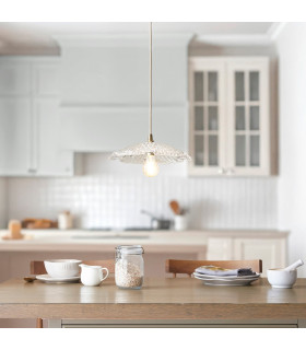 Ascoli Bar Pendant Ceiling Light Bright Nickel Plate & Clear Cut Glass 4x E14-2