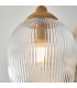 Rome Globe Wall Lights Brushed Aged Brass Plate & Clear Glass 2x G9-6