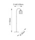 Calista Wall Lamp Vintage Brass Finish White Marble Effect & Natural Linen E14-10