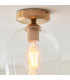 Pillaro Table Lamp Brushed Aged Brass Plate & White Marble E27-5
