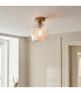White Marble & Natural Fabric E27-1